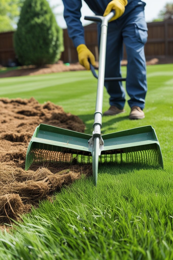 Lawn dethaching 